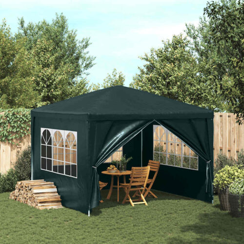Outdoor Gazebo Event Party Wedding Garden Camping Tent 3x3m Green - Image 2