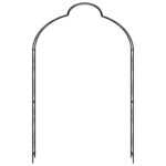 Garden Arch Black 150x34x240cm Iron