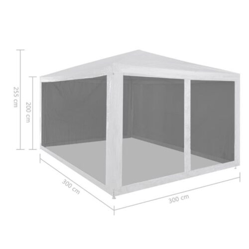 Outdoor Gazebo Event Party Wedding Garden Camping Tent Mesh Sidewalls 3x3 m - Image 6