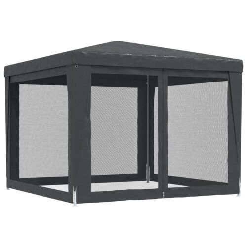 Outdoor Gazebo Event Party Wedding Garden Camping Tent Mesh Wall Anthracite 3x3m - Image 5