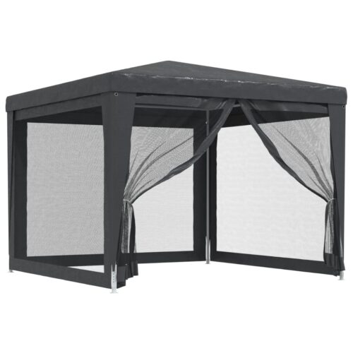 Outdoor Gazebo Event Party Wedding Garden Camping Tent Mesh Wall Anthracite 3x3m - Image 8