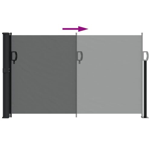 Retractable Side Awning Anthracite 120x500cm - Image 5
