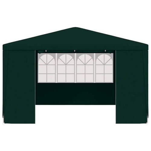 Professional Outdoor Gazebo Event Party Wedding Garden Camping Tent with Side Walls 4x4m Green 90 g/m² - Image 4
