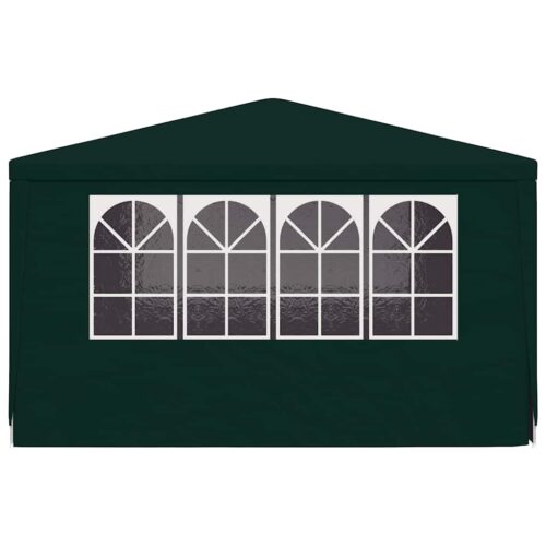 Professional Outdoor Gazebo Event Party Wedding Garden Camping Tent with Side Walls 4x4m Green 90 g/m² - Image 5