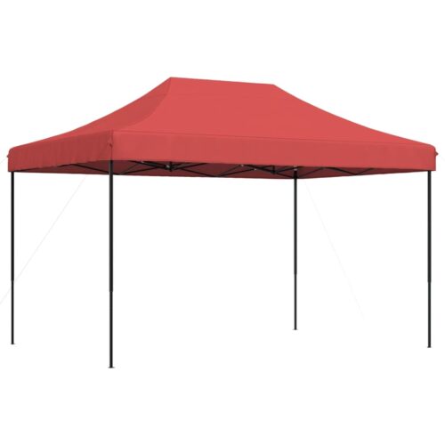 Foldable Pop-Up Outdoor Gazebo Event Party Wedding Garden Camping Tent Burgundy 410x279x315cm - Image 5