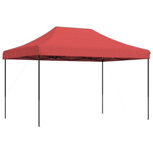 Foldable Pop-Up Outdoor Gazebo Event Party Wedding Garden Camping Tent Burgundy 410x279x315cm - Image 10
