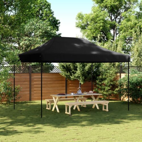 Foldable Outdoor Gazebo Event Party Wedding Garden Camping Tent Pop-Up Black 410x279x315cm - Image 2