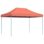 Folding Pop-Up Outdoor Gazebo Event Party Wedding Garden Camping Tent Terracotta 410x279x315cm