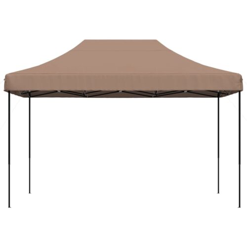 Folding Pop-Up Outdoor Gazebo Event Party Wedding Garden Camping Tent Brown 410x279x315cm - Image 3