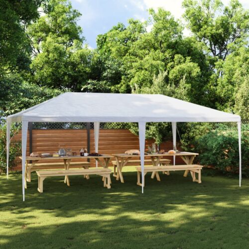 Outdoor Gazebo Event Party Wedding Garden Camping Tent 4x6m White - Image 2