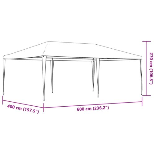 Outdoor Gazebo Event Party Wedding Garden Camping Tent 4x6m White - Image 8