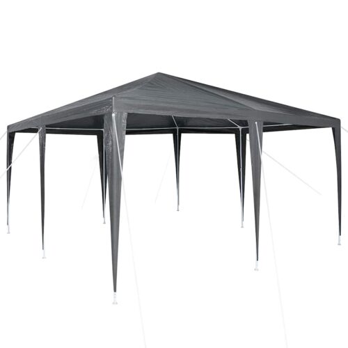 Outdoor Gazebo Event Party Wedding Garden Camping Tent Anthracite White 400x400x266cm - Image 12