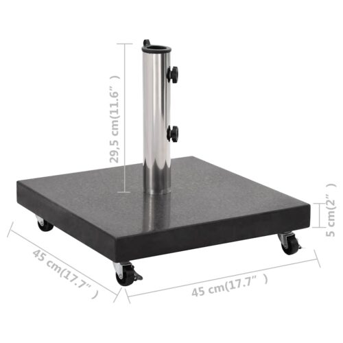 Parasol Base Granite 30 kg Square Black - Image 8
