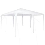 Outdoor Gazebo Event Party Wedding Garden Camping Tent White 400x400x266cm Polyester Steel