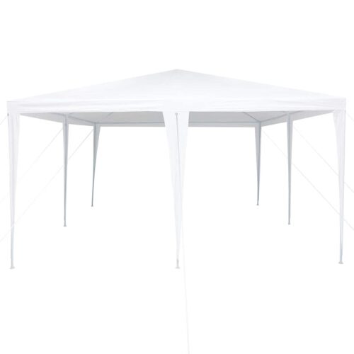Outdoor Gazebo Event Party Wedding Garden Camping Tent White 400x400x266cm Polyester Steel - Image 5