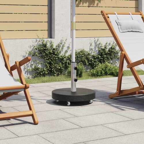 Parasol Base Granite 30 kg Round Black - Image 2