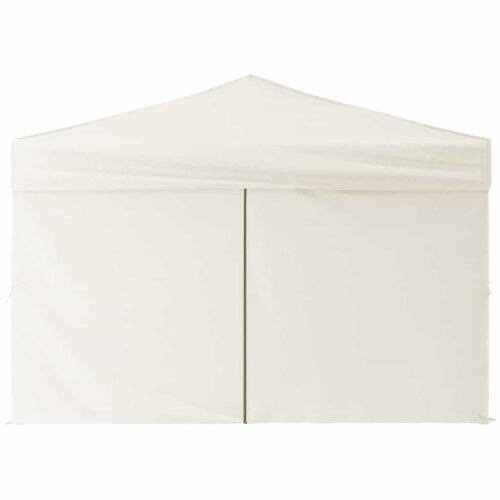 Folding Outdoor Gazebo Event Party Wedding Garden Camping Tent with Sidewalls Cream 3x3 m - Image 4