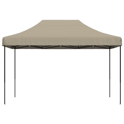 Foldable Outdoor Gazebo Event Party Wedding Garden Camping Tent Pop-Up Taupe 410x279x315cm - Image 3