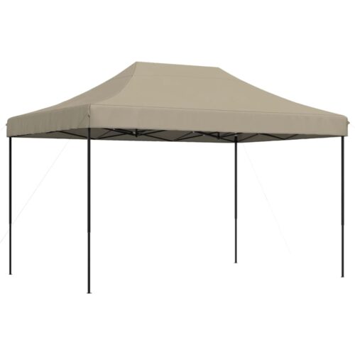 Foldable Outdoor Gazebo Event Party Wedding Garden Camping Tent Pop-Up Taupe 410x279x315cm - Image 5