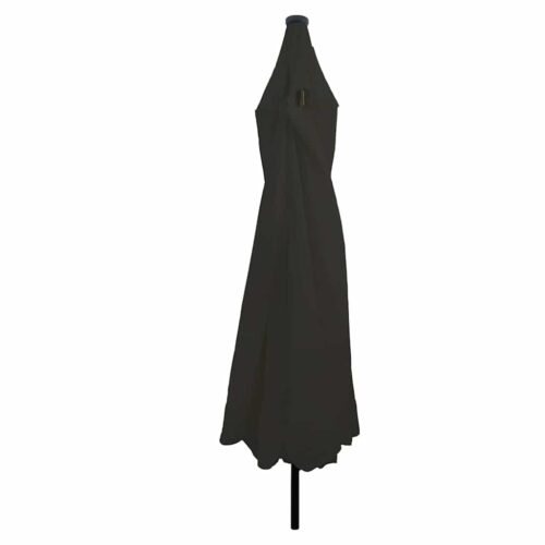 LED Lights Garden Umbrella Outdoor Patio Beach Cantilever Parasol Black 395x395x245cm - Image 9