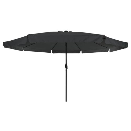 Garden Umbrella Outdoor Patio Beach Cantilever Parasol Anthracite Black 395x395x245cm - Image 4