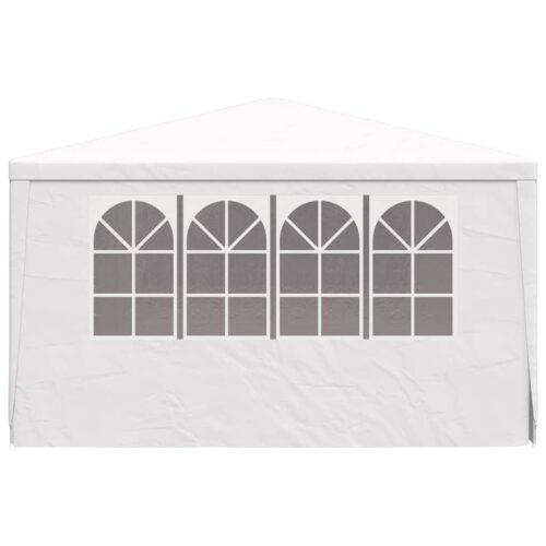 Professional Outdoor Gazebo Event Party Wedding Garden Camping Tent with Side Walls 4x4m White 90 g/m² - Image 5