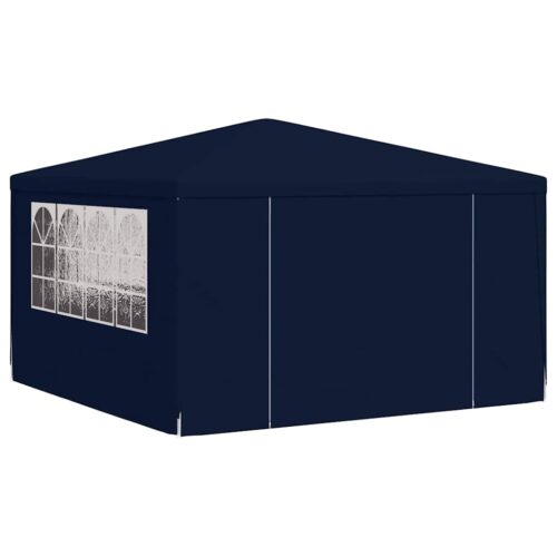 Professional Outdoor Gazebo Event Party Wedding Garden Camping Tent with Side Walls 4x4m Blue 90 g/m² - Image 3