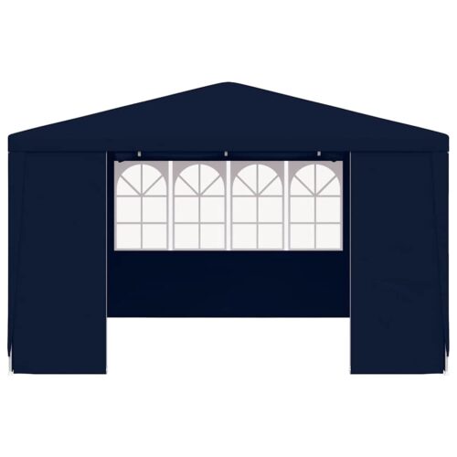 Professional Outdoor Gazebo Event Party Wedding Garden Camping Tent with Side Walls 4x4m Blue 90 g/m² - Image 4