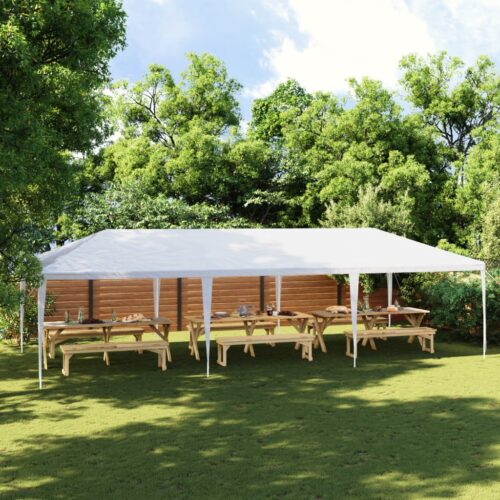 Outdoor Gazebo Event Party Wedding Garden Camping Tent 4x9m White - Image 2