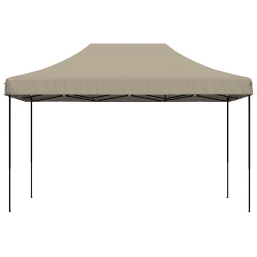 Foldable Outdoor Gazebo Event Party Wedding Garden Camping Tent Pop-Up Taupe 440x292x315cm - Image 3