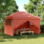 Foldable Pop-Up Outdoor Gazebo Event Party Wedding Garden Camping Tent Terracotta