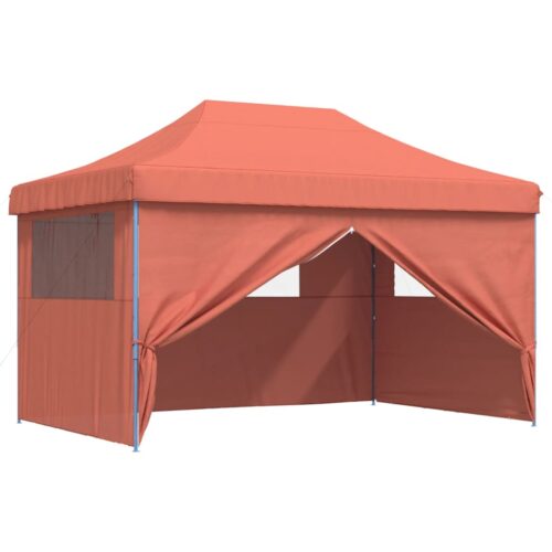 Foldable Pop-Up Outdoor Gazebo Event Party Wedding Garden Camping Tent Terracotta - Image 7