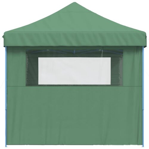 Foldable Outdoor Gazebo Event Party Wedding Garden Camping Tent Pop-Up with 3 Sidewalls Green - Image 4