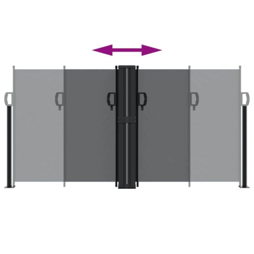 Retractable Side Awning Black 120x1000cm - Image 5