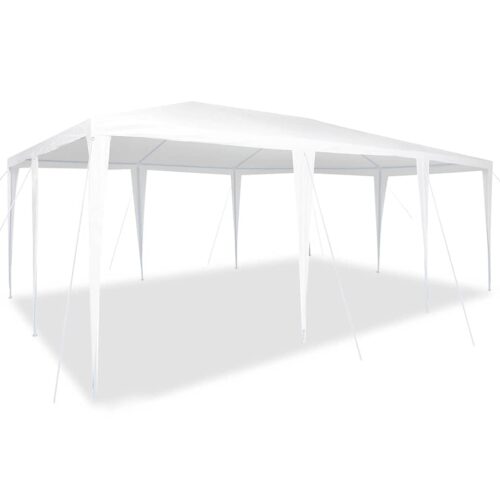 Outdoor Gazebo Event Party Wedding Garden Camping Tent White 600x400x266cm Polyester Steel - Image 3