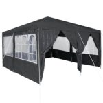 Outdoor Gazebo Event Party Wedding Garden Camping Tent Anthracite White 400x400x266cm