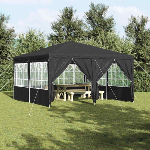 Outdoor Gazebo Event Party Wedding Garden Camping Tent Anthracite White 400x400x266cm - Image 2
