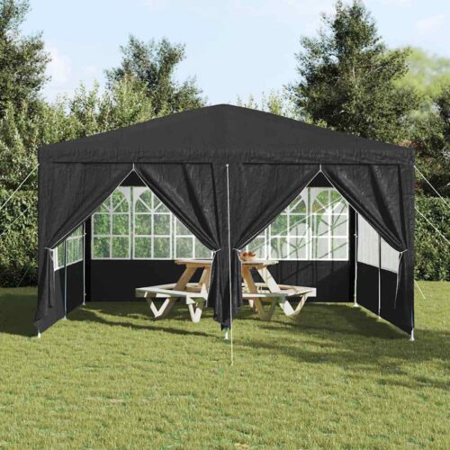 Outdoor Gazebo Event Party Wedding Garden Camping Tent Anthracite White 400x400x266cm - Image 4