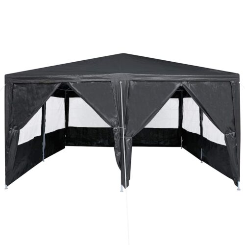 Outdoor Gazebo Event Party Wedding Garden Camping Tent Anthracite White 400x400x266cm - Image 5