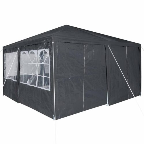 Outdoor Gazebo Event Party Wedding Garden Camping Tent Anthracite White 400x400x266cm - Image 9