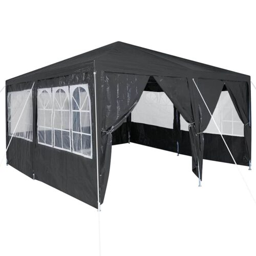 Outdoor Gazebo Event Party Wedding Garden Camping Tent Anthracite White 400x400x266cm - Image 13