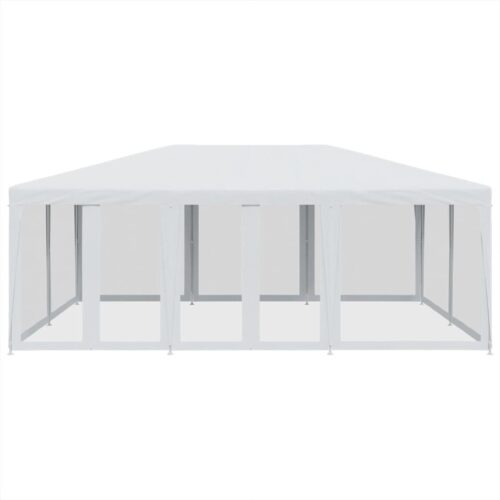 Outdoor Gazebo Event Party Wedding Garden Camping Tent Mesh Sidewalls White 6x4m HDPE - Image 3