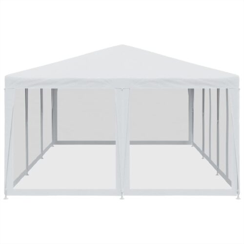 Outdoor Gazebo Event Party Wedding Garden Camping Tent Mesh Sidewalls White 6x4m HDPE - Image 4
