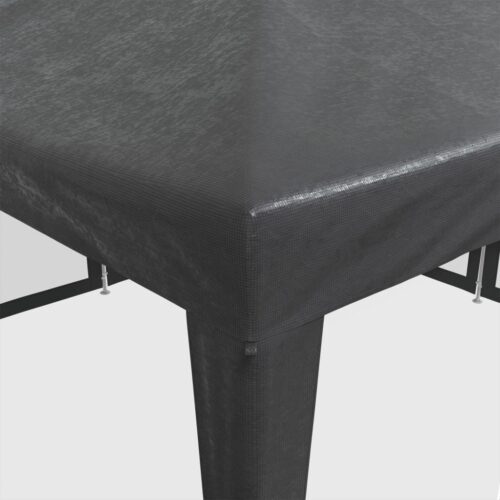 Outdoor Gazebo Event Party Wedding Garden Camping Tent with Mesh Sidewalls Anthracite 4x4m HDPE - Image 7