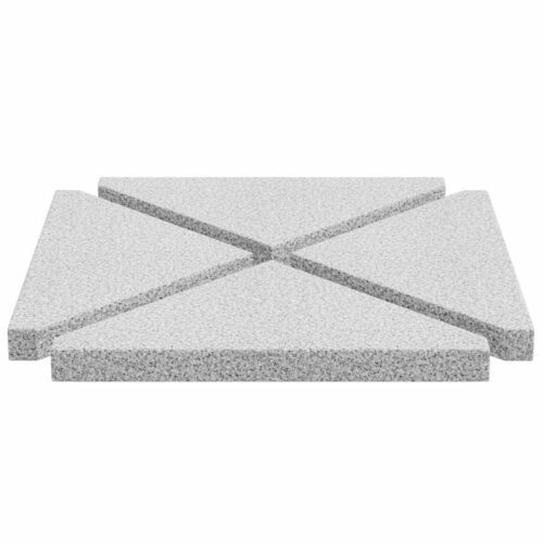 Umbrella Weight Plates 4 pcs Grey Granite Triangular 14 kg - Image 5