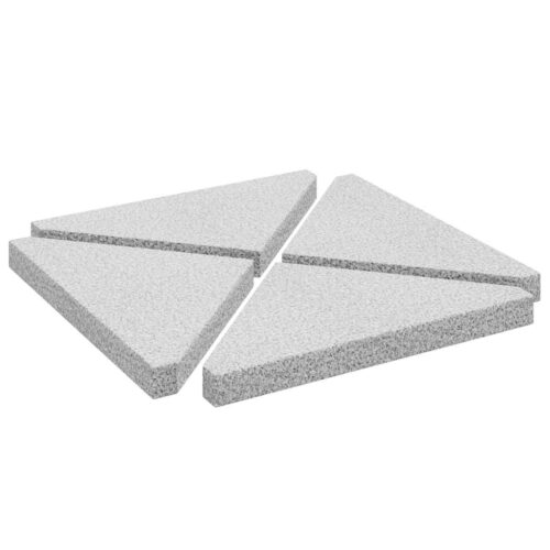 Umbrella Weight Plates 4 pcs Grey Granite Triangular 14 kg - Image 9