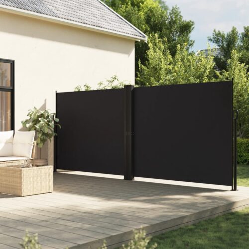 Retractable Side Awning Black 160x1000cm - Image 2