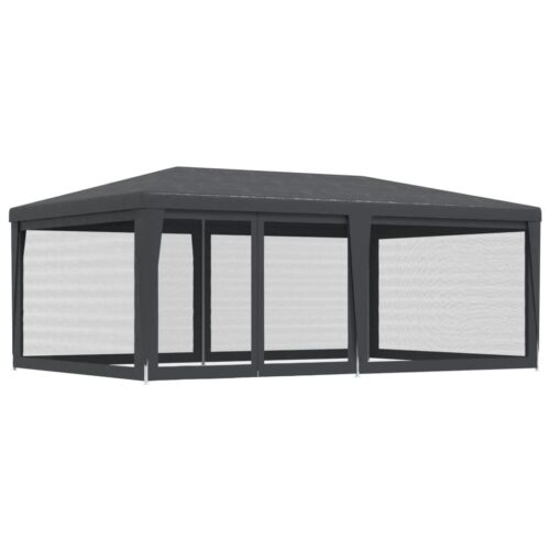 Outdoor Gazebo Event Party Wedding Garden Camping Tent Mesh Wall Anthracite 6x4m - Image 5