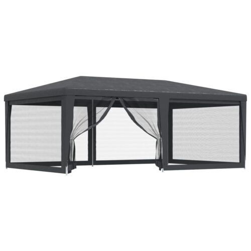 Outdoor Gazebo Event Party Wedding Garden Camping Tent Mesh Wall Anthracite 6x4m - Image 8