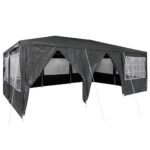 Outdoor Gazebo Event Party Wedding Garden Camping Tent Anthracite White 600x400x266cm
